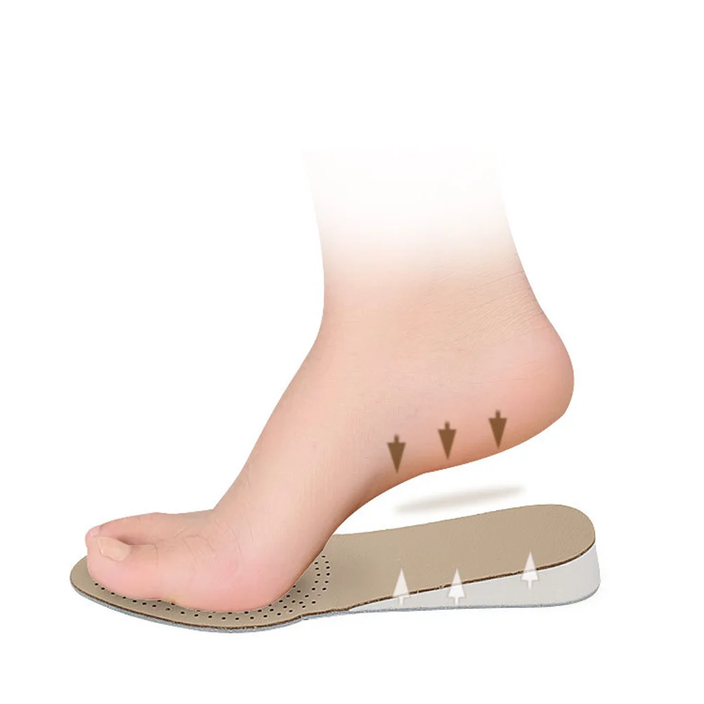 

1Pair Shoe Lifts for Height Boost Cow Eva Insoles Extra Comfort Footpad Size 35 36 Men Women Durable Insoles