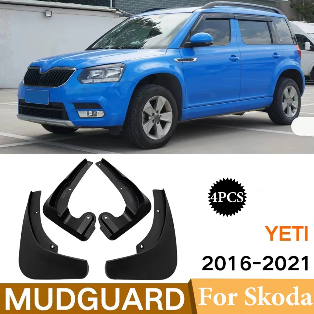 

Car-styling Mudflaps FOR Skoda Yeti 2016-2021 Mudguard Fenders Mud Flap Guard Splash Fender Mudguards accessories auto styline