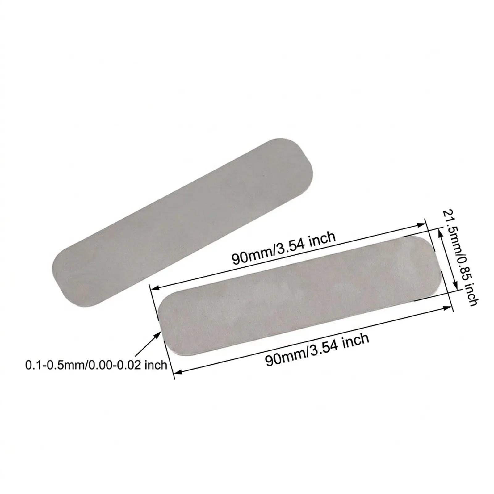 CNC Lathe Shim Collection 50pcs Metal Spacer Gaskets 0.1 to 0.5mm Thickness for Tool Holder Mounting and Alignment