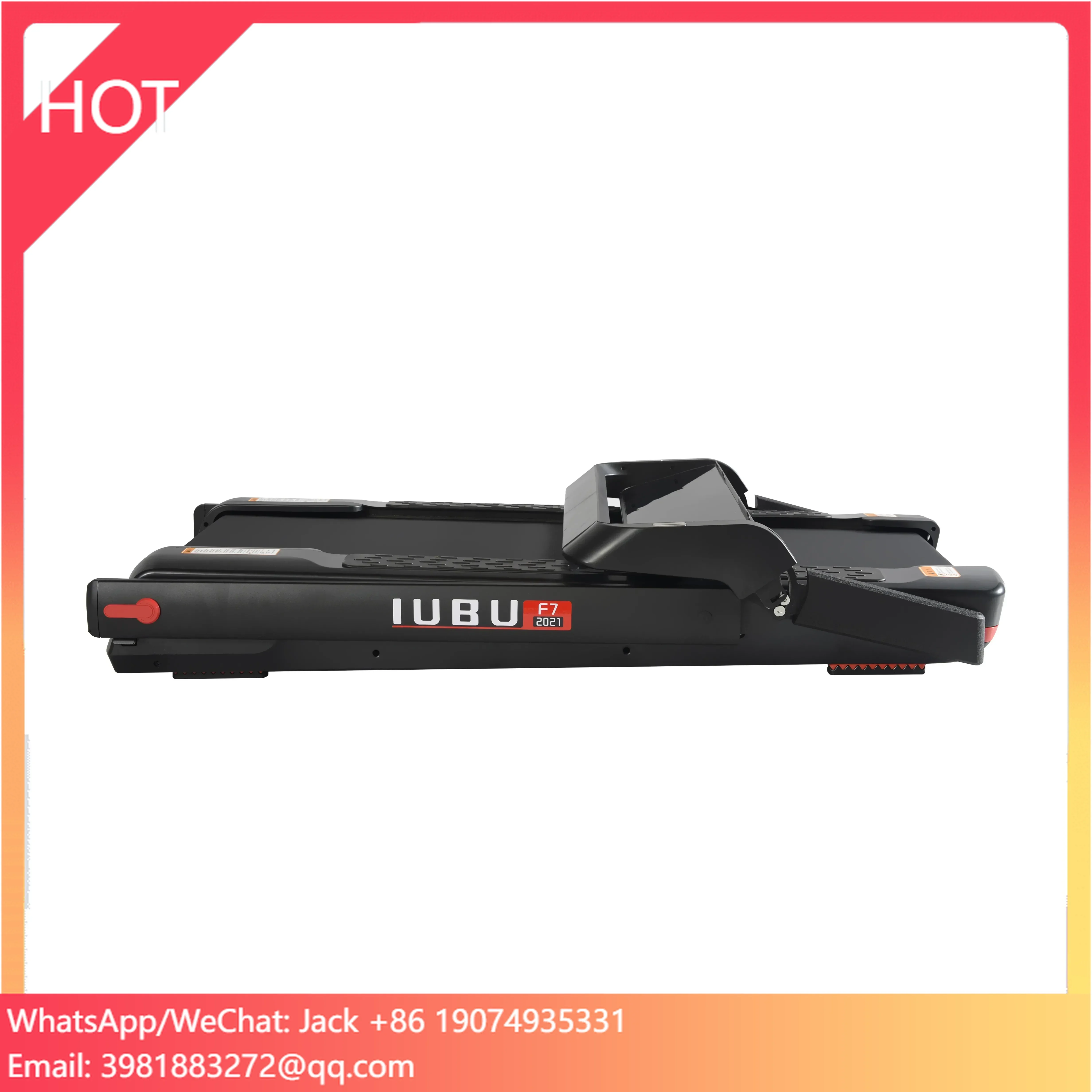IUBU portable electric foldable treadmill running machine for home
