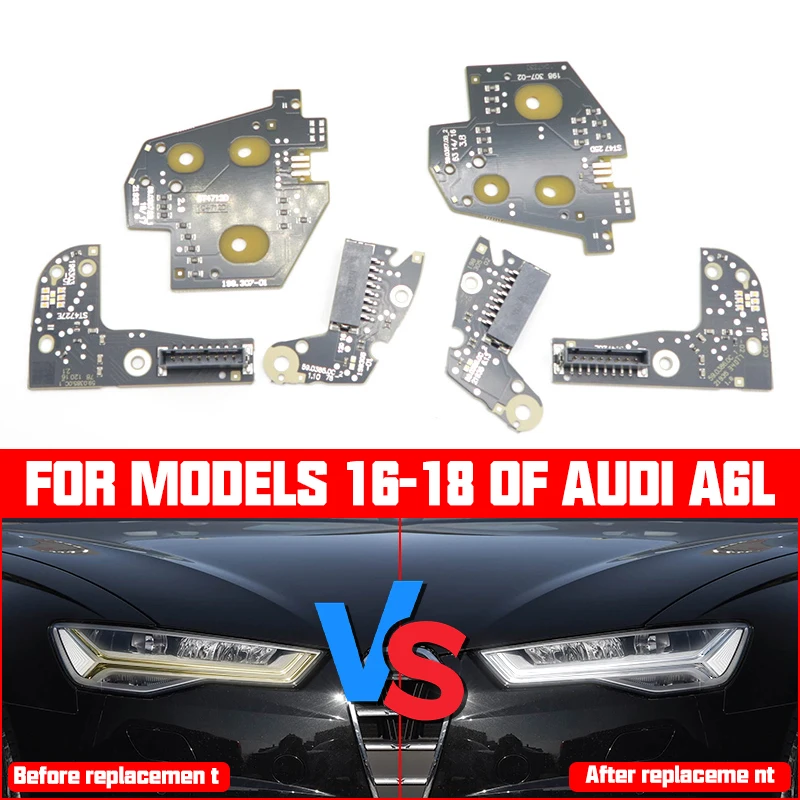 

Для Audi A6L C7 PA LED 2016-2018 автомобильные фары DRL световые полосы ангельские глазки чип-плата модуль балласта