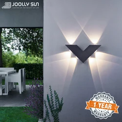 JoollySun-Modern LED Wall Light para Home Decor, Alumínio Sconces, Lâmpada de parede, Iluminação para Porta, Corredor, Exterior e Interior