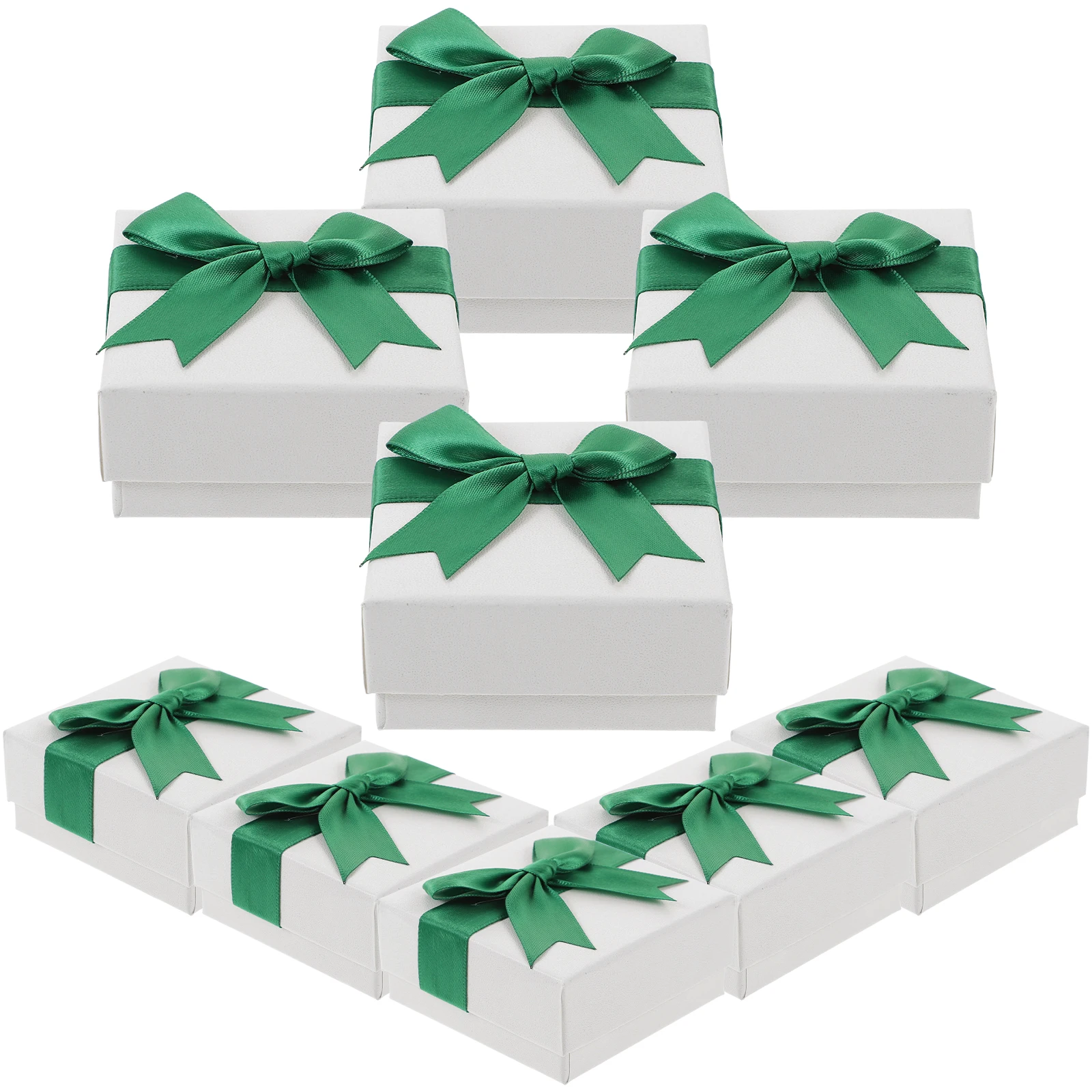 

10Pcs Jewelry Gift Box Premium Sponge Filled Storage for Necklace Ring Bracelet Watch Present Packaging Case Small Decorative