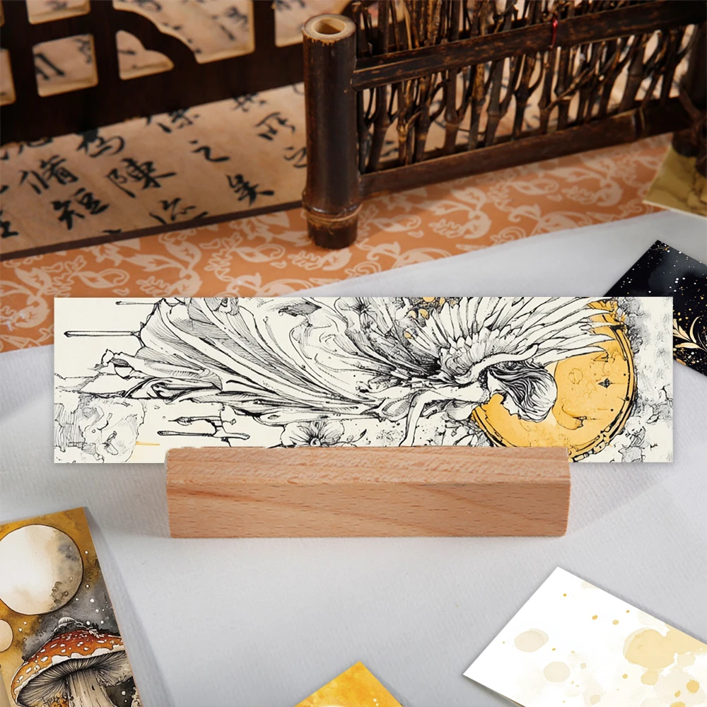 30pcs Retro Aesthetic Plants Animals Paper Bookmarks DIY Students Readers Page Marking Library Office Page Markers