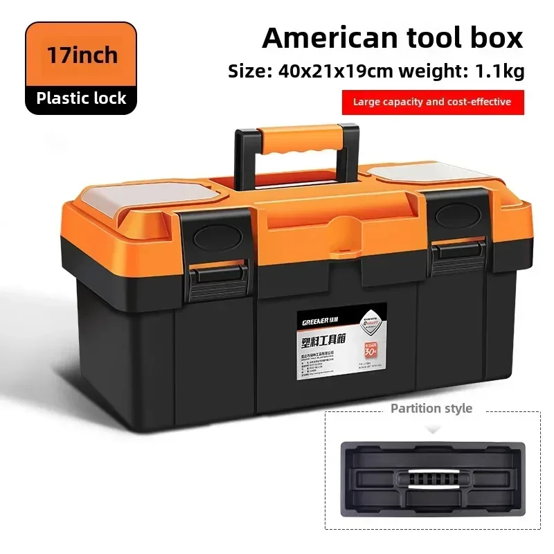 Heavy Duty Industrial Tool Box for Home, Automotive, and Electrical Maintenance