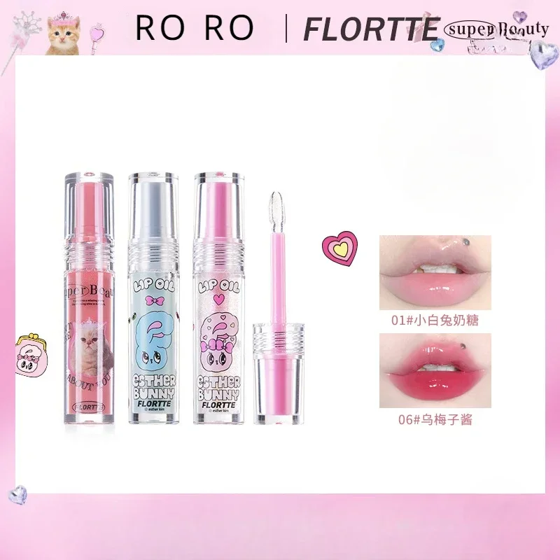 

FLORTTE BUNNY Lip Essence Honey Pure Desire Lip Oil Moisturizing Lip Gloss