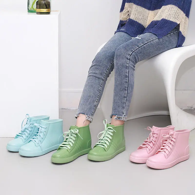 

Stylish Women's Low Cut Rain Boots Waterproof Non Slip Jelly Shoes Adult Student Korean Fashion 2025​ Wear Resistant