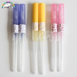 10-50pcs Dog Cat Sterilized I.V.Cannula Disposable IV catheter 20G 24G 26G Intravenous Cannula Veterinary Supplies