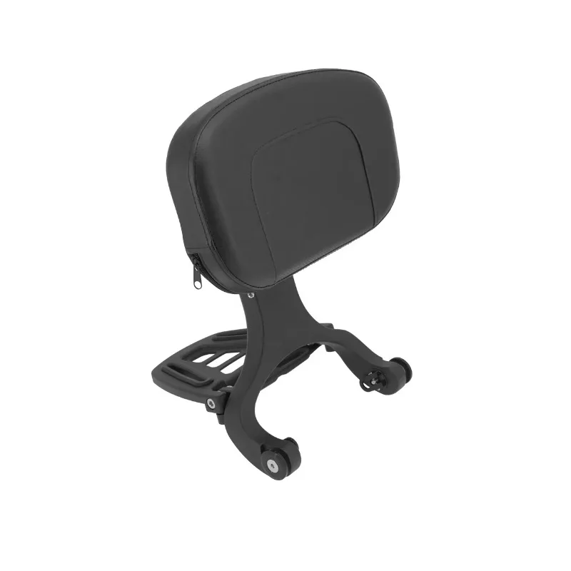 

2025 New Style HCMOTORKU Motorcycle Adjustable Multi-Purpose Driver Passenger Backrest Black For Harley Sportster XL 883 1200 Mo