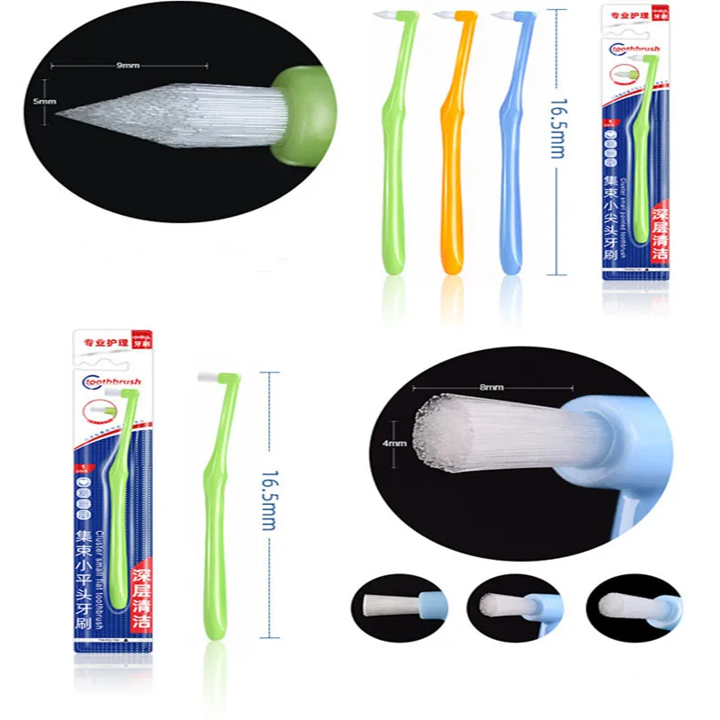 New Orthodontic Tooth Brush Interdental Tooth Brush Small Head Soft Hair Correction Teeth Braces Dental Floss Oral Tooth care