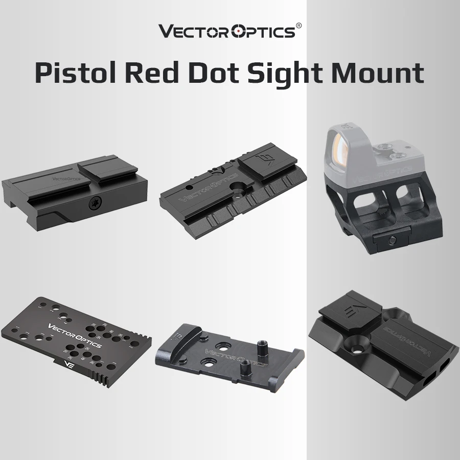 Vector Optics Frenzy Red Dot Footprint Riser Mount Tactical Hunting Accessories Fit 20Mm Weaver Picatinny Dovetail Rail Rifle