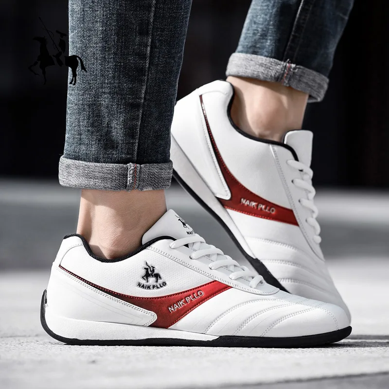 

2026 Мужская повседневная обувь из искусственной кожи, спортивные кроссовки с подушкой, легкие повседневные спортивные кроссовки для спортзала, теннисные кроссовки для бега