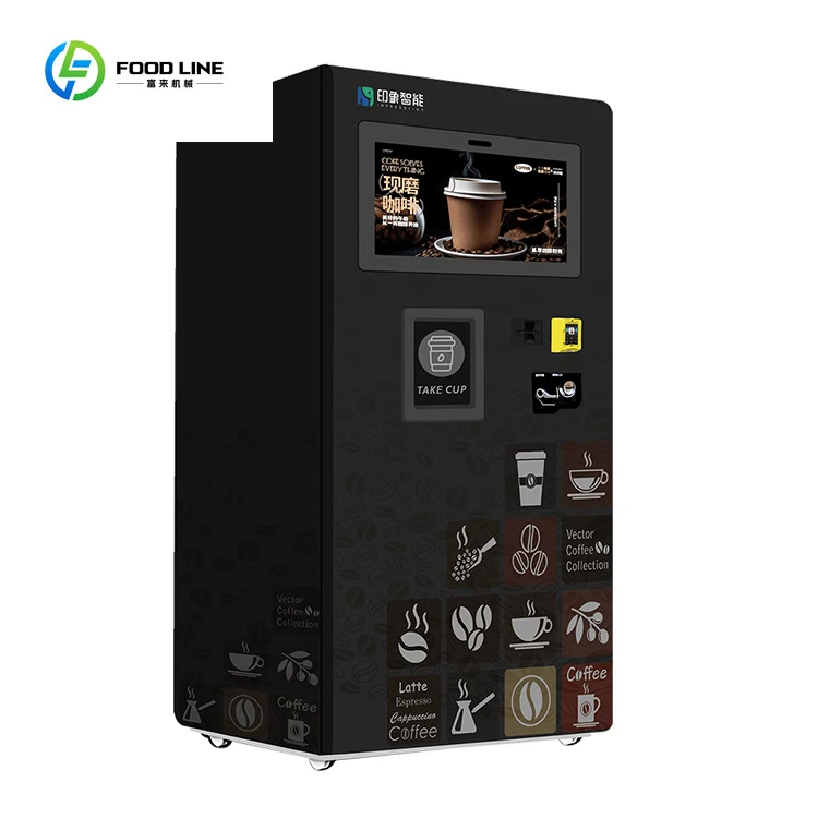 Touch Screen Coffee Vending Machine Coin-Operated Office Popular Vendor Machine for Business Use