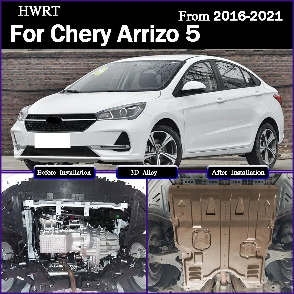 

For Chery Arrizo 5 2016-2021 1.5L Higher Quality Black Under Engine Guard Mudguard Board Splash Shield Mud Fender Plate Panel