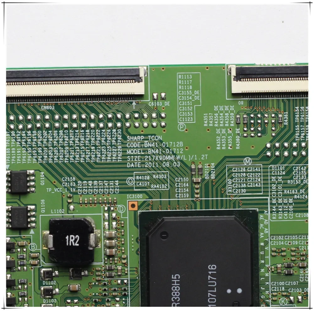 กระดานลอจิกทีวีบอร์ด T-CON ดั้งเดิม BN41-01712B BN41-01712