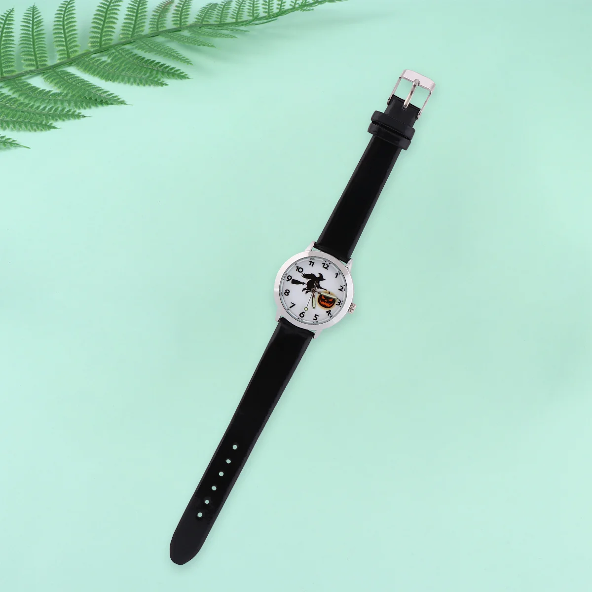 นาฬิกาข้อมือควอตซ์ลายฟักทองฮาโลวีน 1 ชิ้น พร้อมกลไกที่แม่นยำ ของขวัญวันเกิดสำหรับคนผิวสี