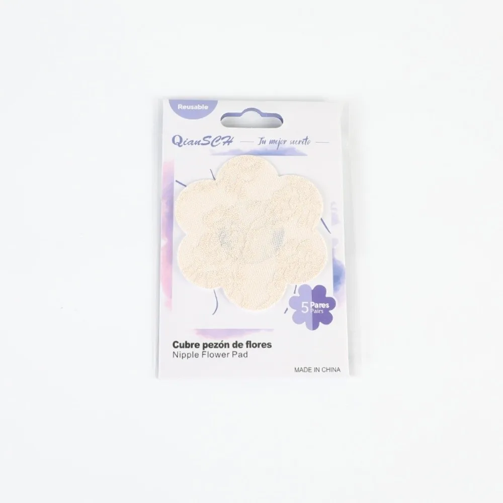 New Flower Adhesive Nipple Covers Self Adhesive Invisible Chest Paste Ultra-Thin Breathable Nipple Stickers for Sexy Dress