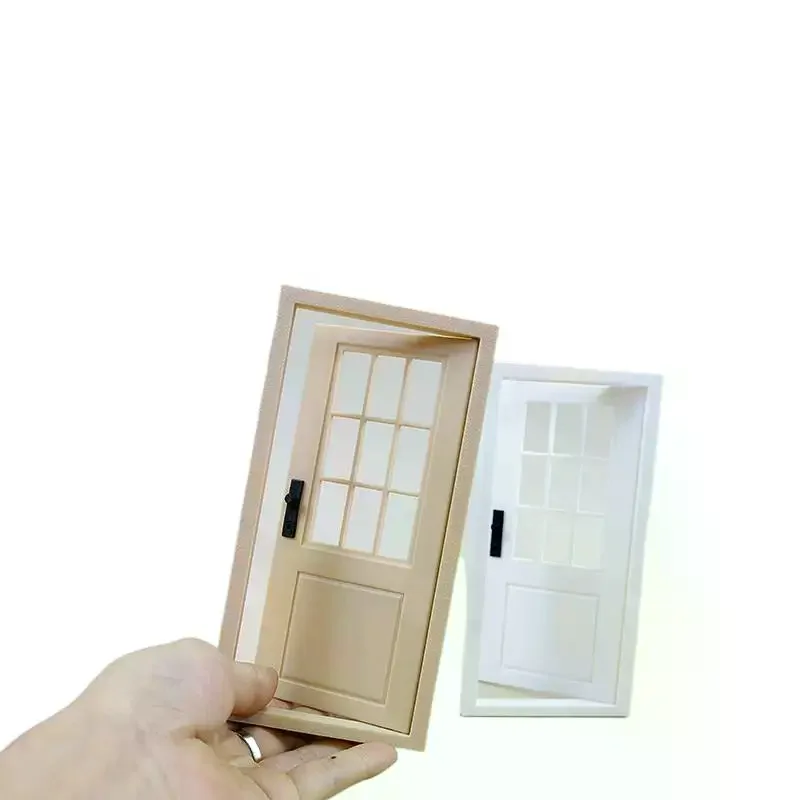 1 pezzo 1:12 simulazione casa delle bambole porta semplice mini porta apribile modello casa delle bambole accessori per mobili in miniatura