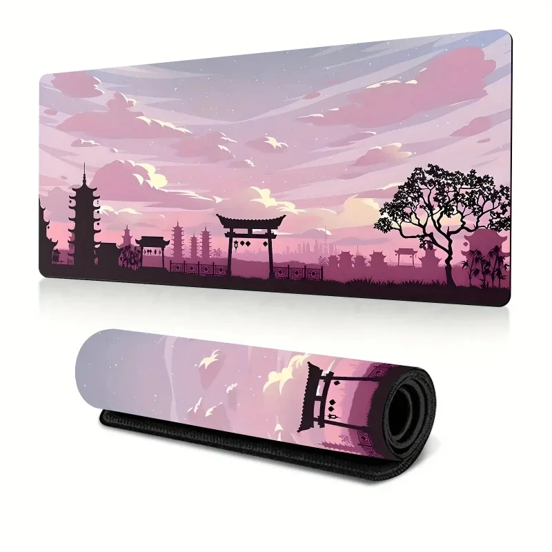 Clouds And Architecture Mouse Pad Laptop Gaming Pads Non-slip Mat Laptop Gamer Cabinet Scenery Pad Office Accessories 30x60cm