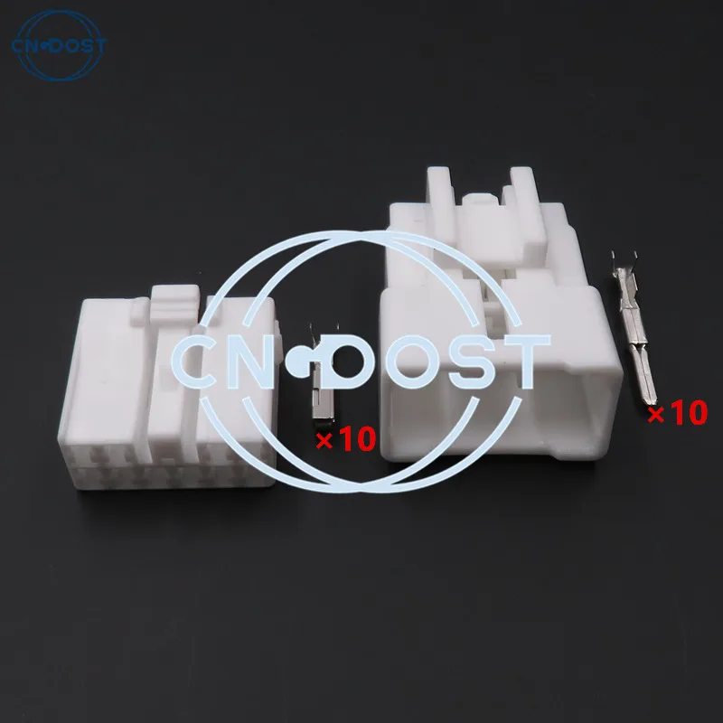 1 Set 10 Hole MG651056 MG641059 AC Assembly Automobile Cable Socket Connector With Terminals