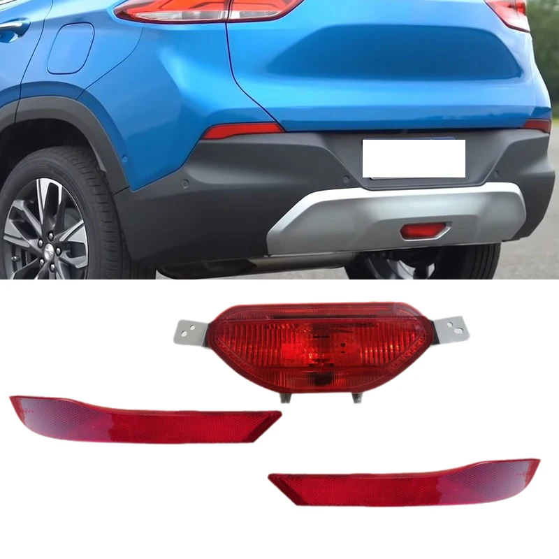 For Chevrolet Tracker 2019 2020 2021 Car Rear Bumper Reflector Stop Light Brake Lamp Tail Light Warning Lamp Accessories