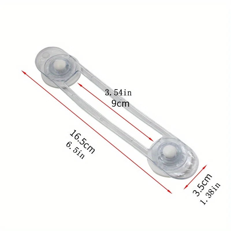 10pcs Safety Locks - Heavy-Duty Anti-Pinch Hasp Latch with Soft Strap Locking Mechanism, Adjustable Childproofing Device