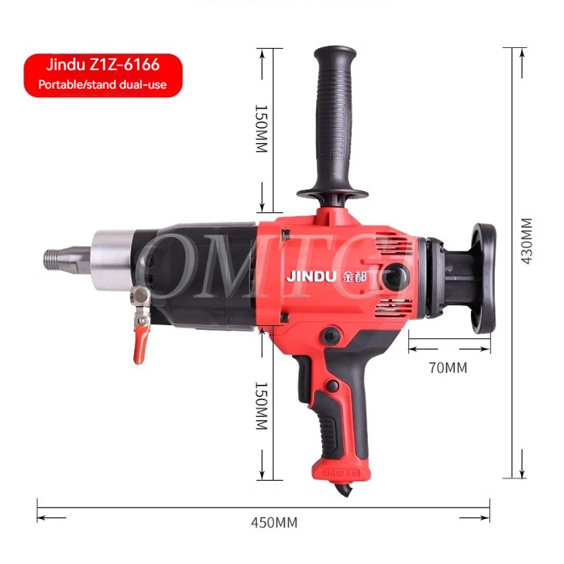 ダイヤモンド掘削機,高品質のツール,220v,1600r/min,最大180mm