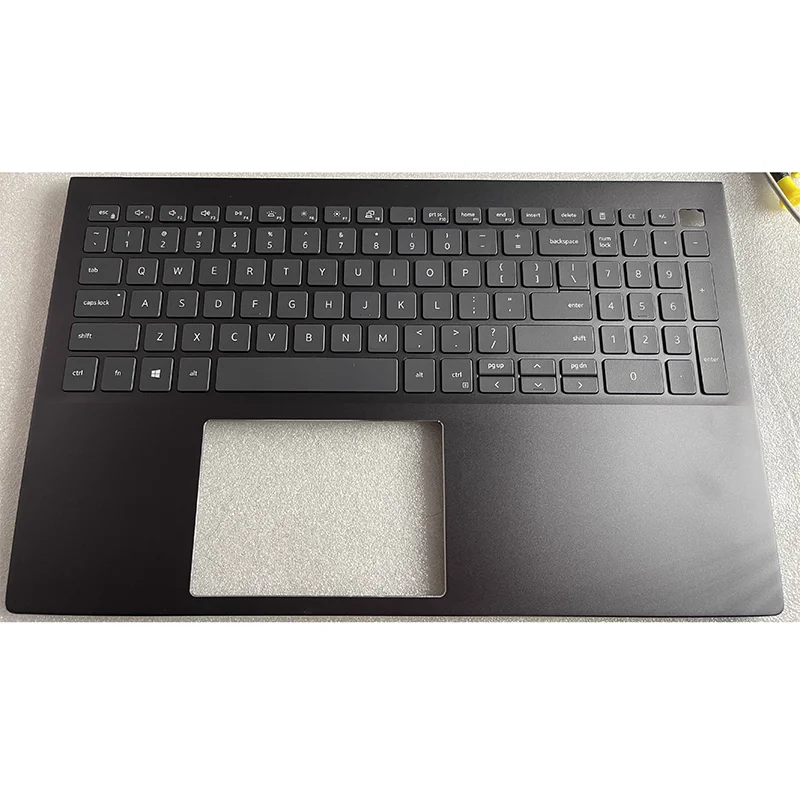 حافظة علوية من Palmrest مع لوحة مفاتيح بإضاءة خلفية أمريكية/غطاء قاعدة سفلي 0YCNFN لـ Dell Vostro 5501 5502 P102F لون أسود ورمادي