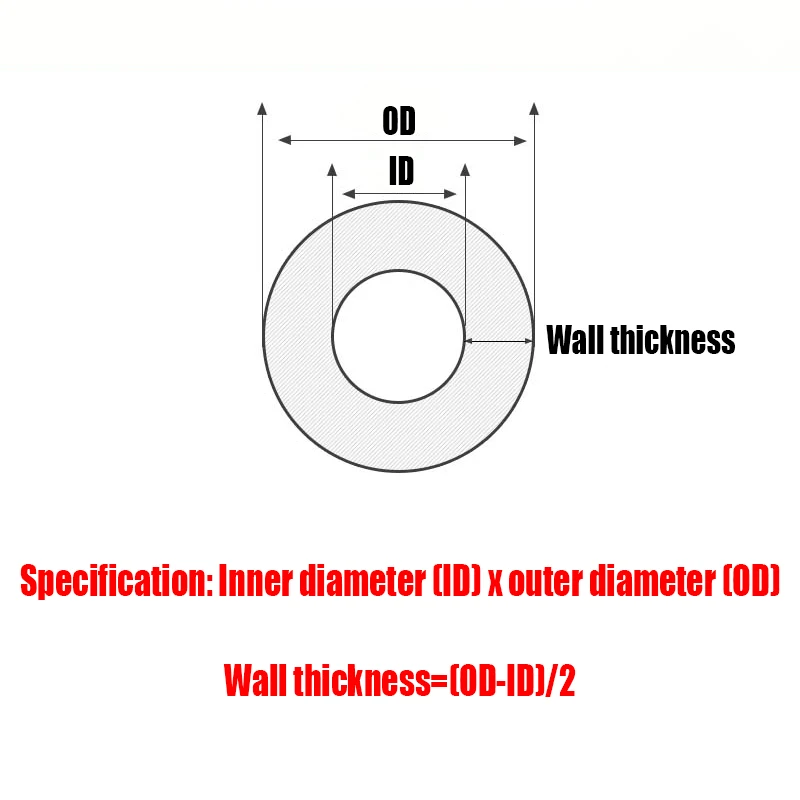 1/5 Meter transparentes Ptfe-Rohr klares Fep-Rohr isoliertes Pfa-Rohr für 3D-Druckerteile ID 0,8-22,2mm oder 1,6-25,4mm
