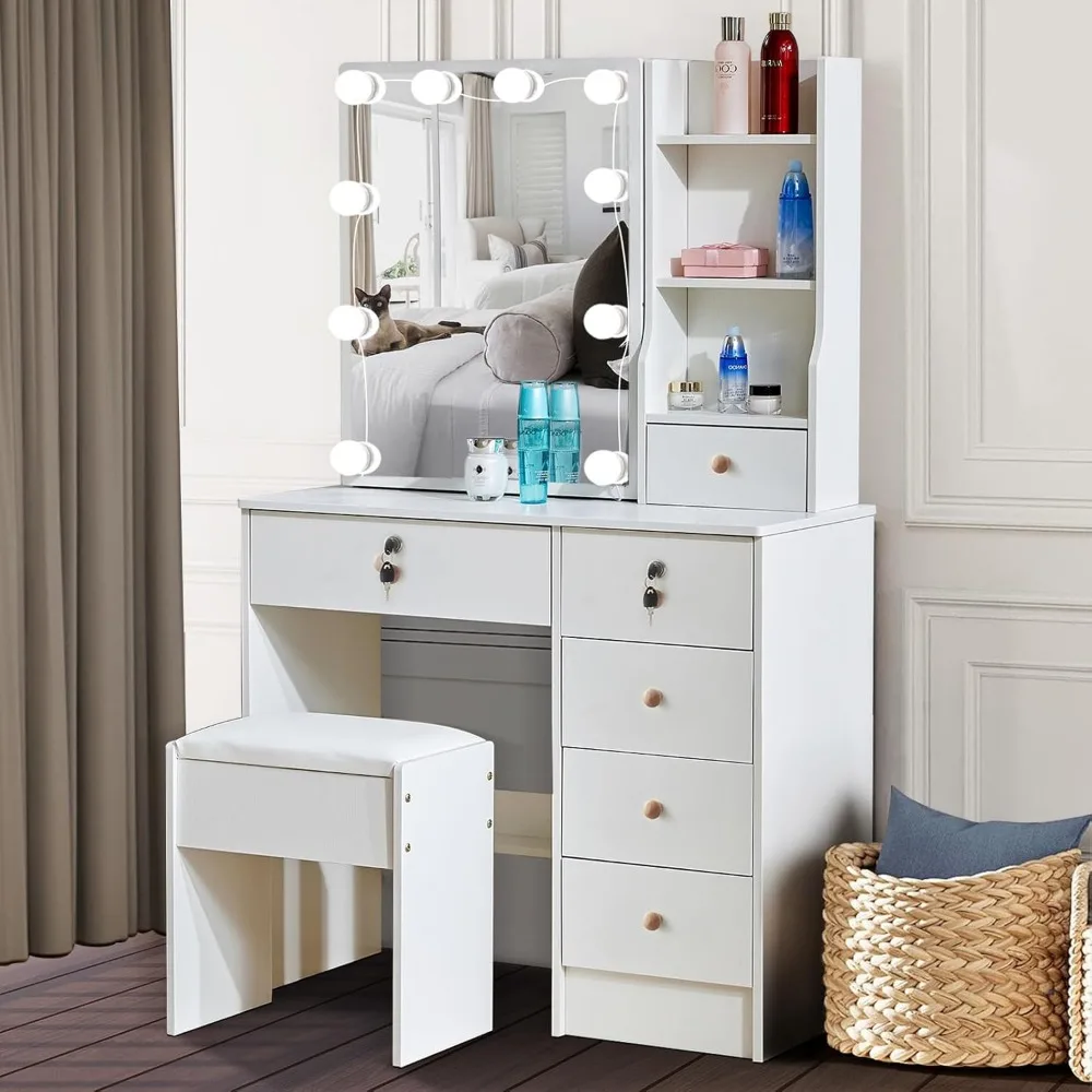 Набор обеденных столов с прямоугольной стеклянной столешницей на 4 человек с белыми кожаными стульями, кухонный обеденный набор 51, идеально подходит для современных столовых