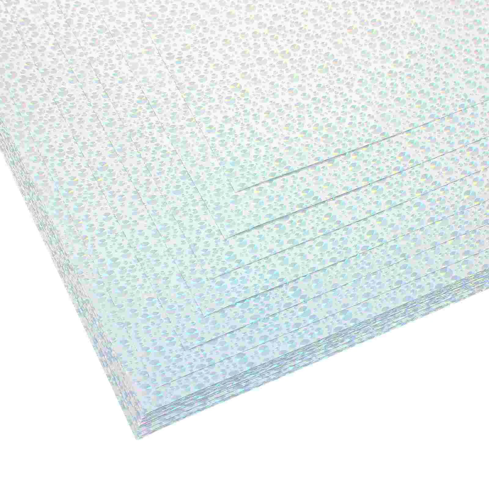 20 Sheets Holographic Printing Paper Large Label Stickers Labels for Printer Nail Pvc Self-adhesive Mailing