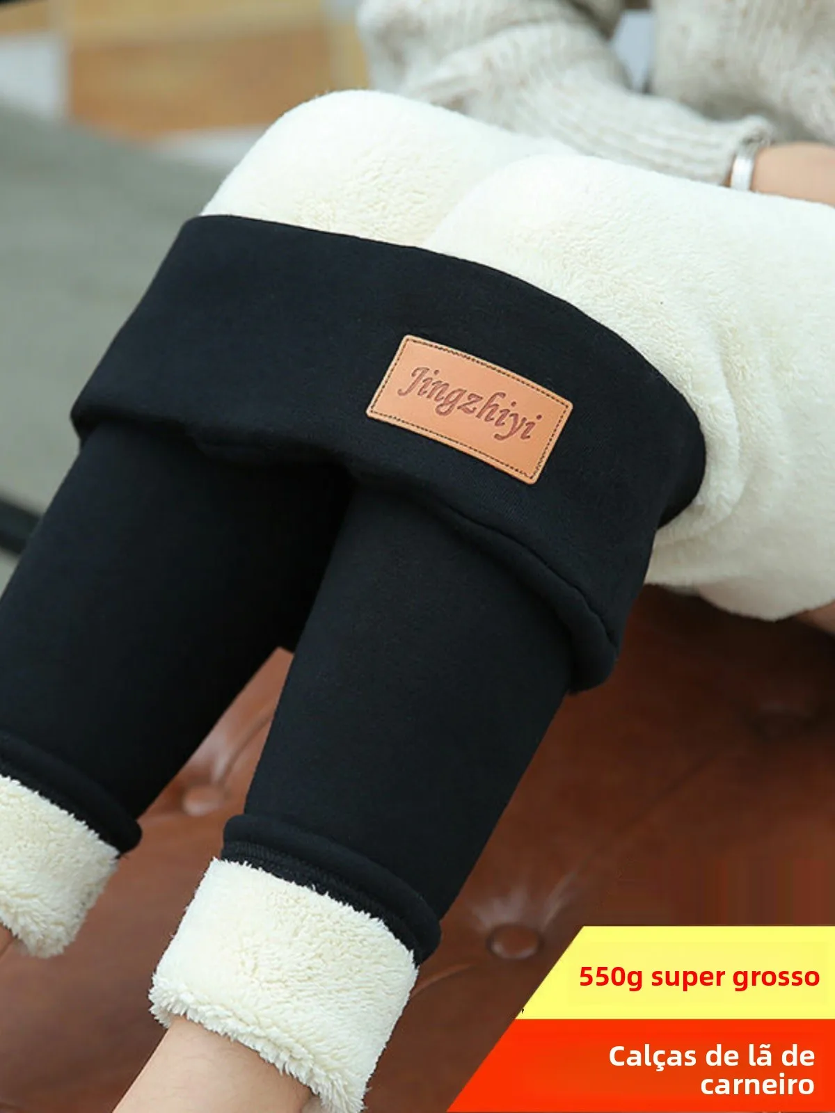 extra-thick-lamb-velvet-fleece-lined-high-waist-integrated-warmth-women's-base-layer-pants-winter-outerwear-three-piece-set