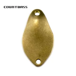 Countbass 50pcs Brass Salmon Fishing Spoon Blanks SP010 2g (1/16oz) , Bass Pike Lure Baits