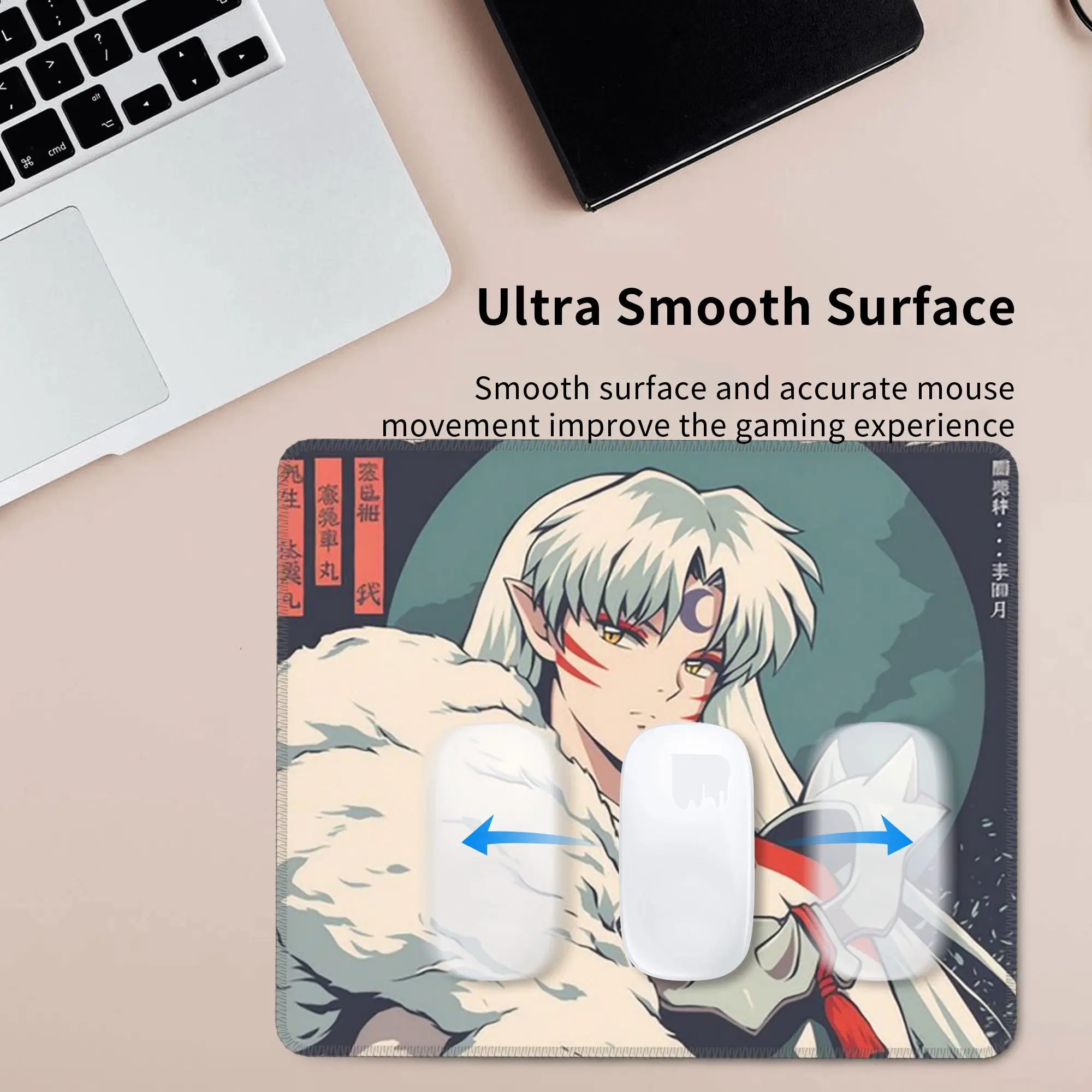 Inuyasha Anime Mouse Pad Computer Keyboard Mouse Mat Gaming PC Laptop Desk Mat Office Accessories Table Mats