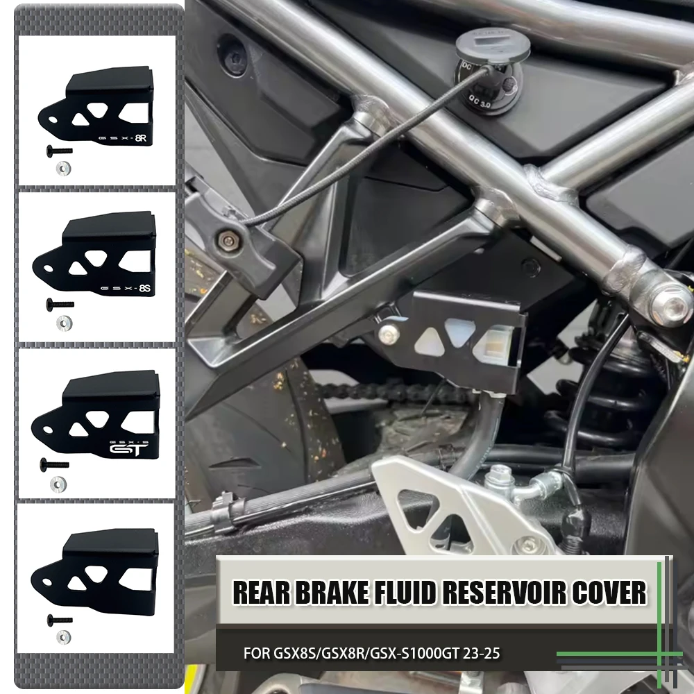 

For SUZUKI GSX8S GSX8R GSX-S1000GT 2023-2025 Motorcycle Rear brake fluid storage tank cover protection cover GSX 8 S R S100 GT