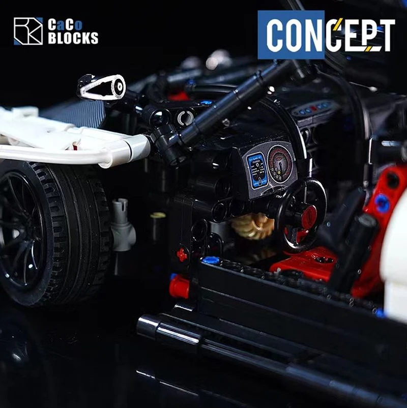 1443PCS Technical Pagani Zonda Sport Car Building Blocks Model Collection Gifts Assemble Vehicle Bricks Toys For Adult Boys