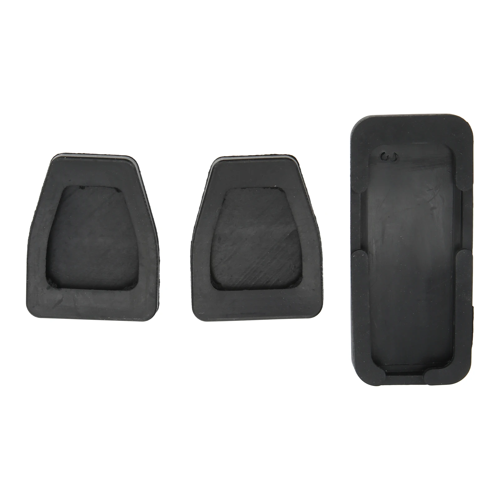 171721647 For T4  1990‑2003 Clutch Brake Accelerator Pedal Pad Kit Rubber Black Flexible Wearproof Replacement 3pcs