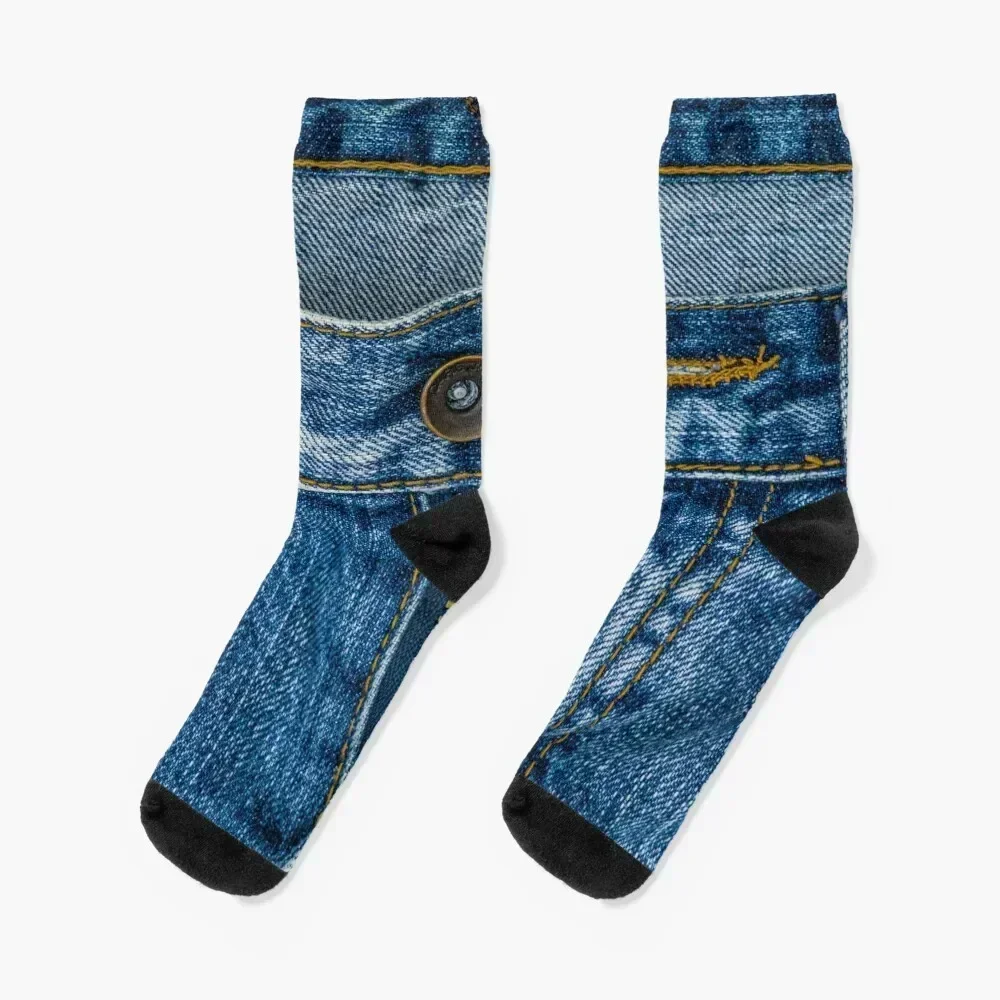 

Clothes button I love bluejeans denim Socks luxury warm winter golf Woman Socks Men's