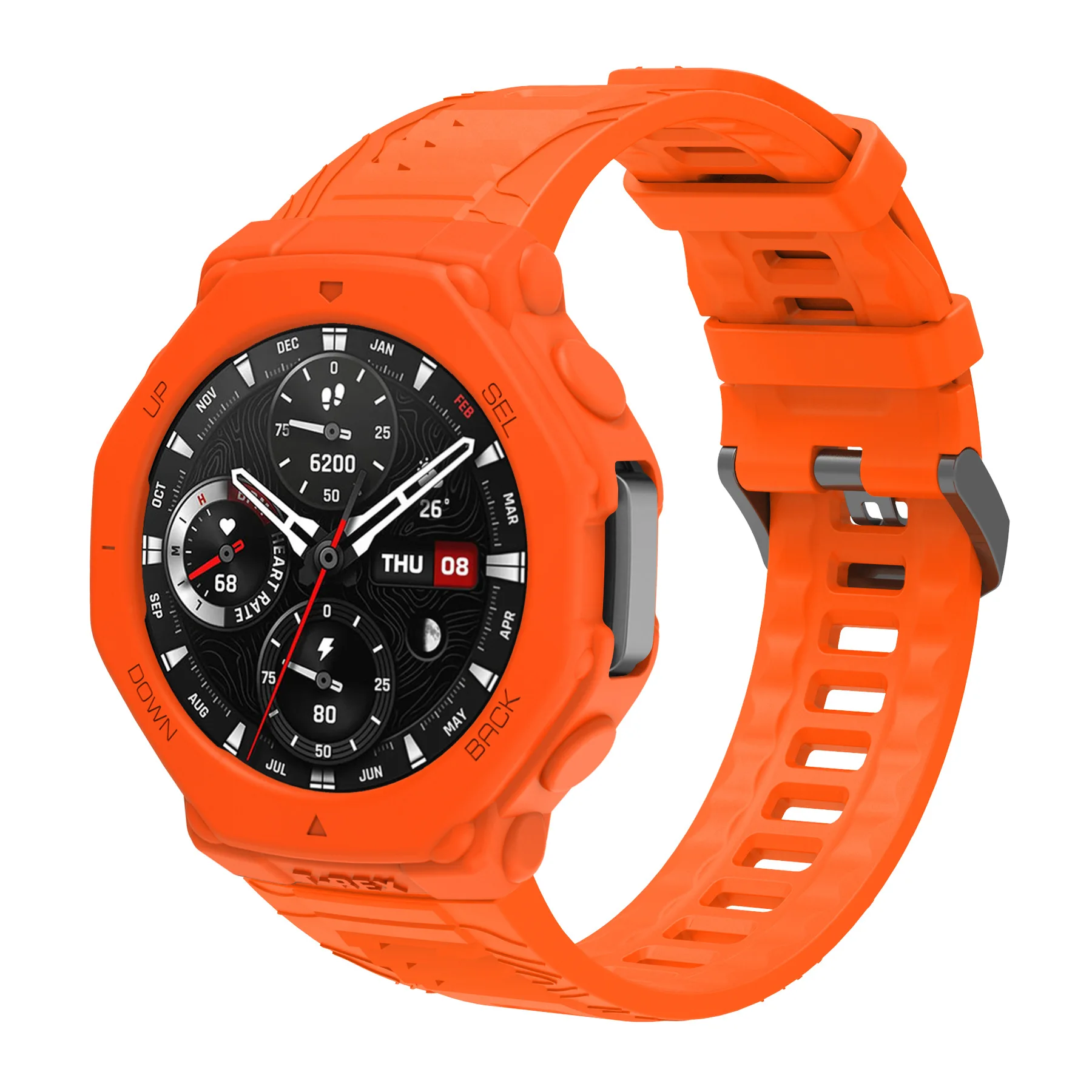 Amazfit T-REX3 클래식 실리콘 보호 시계 스트랩용 통합 실리콘 시계 스트랩 슈트