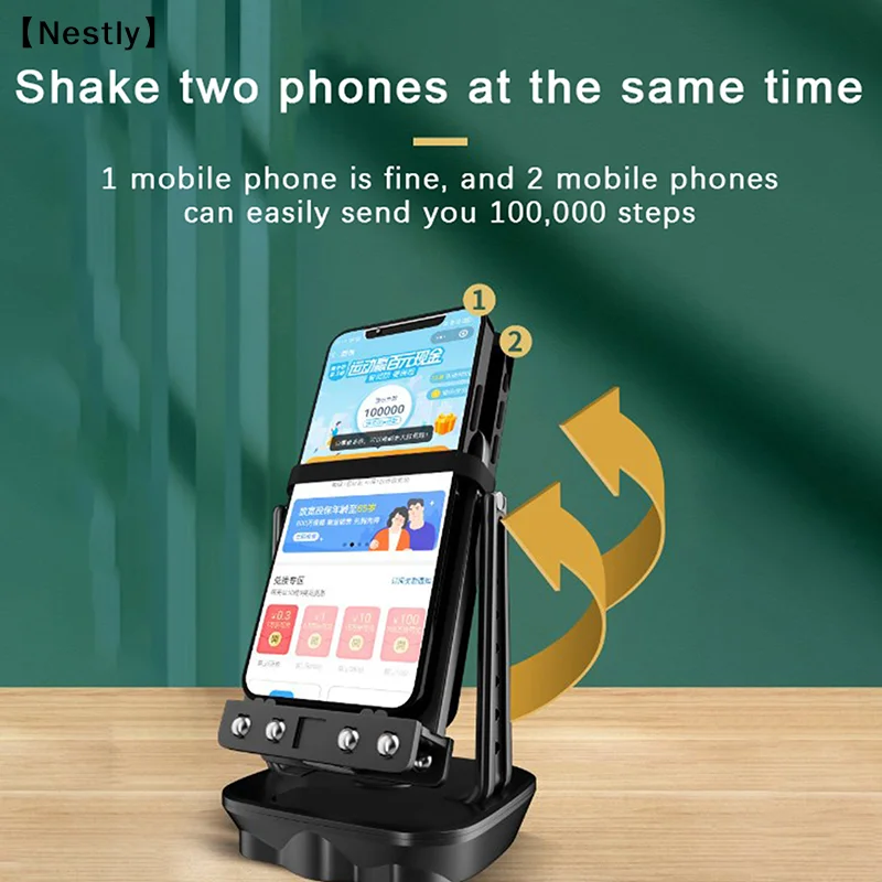 

Automatic Swing Shake Phone Wiggler Device Record Step Artifact Motion Brush Step Pedometer Holder Mobile Phone Stand〔Nest〕