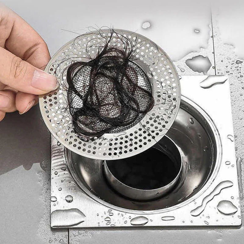 Drain Hole Filter Trap Wire Sink Strainer Hair Catcher Stopper Bathtub Shower