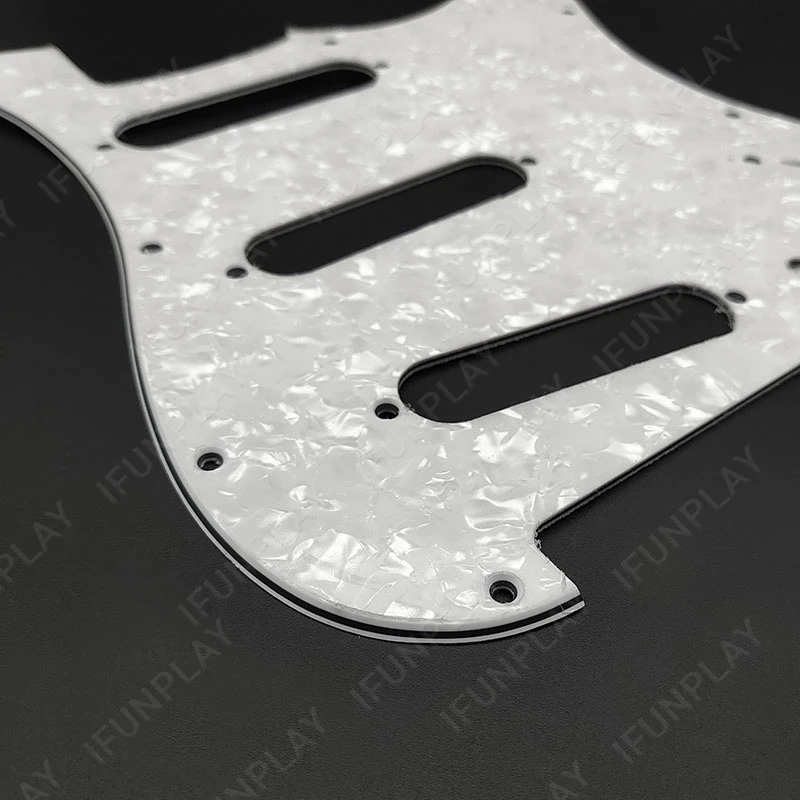 SSS Electric Guitar Pickguard for FD ST Guitar Protecting 11 Mounting Screw Holes for Electric Guitarra White Pearl