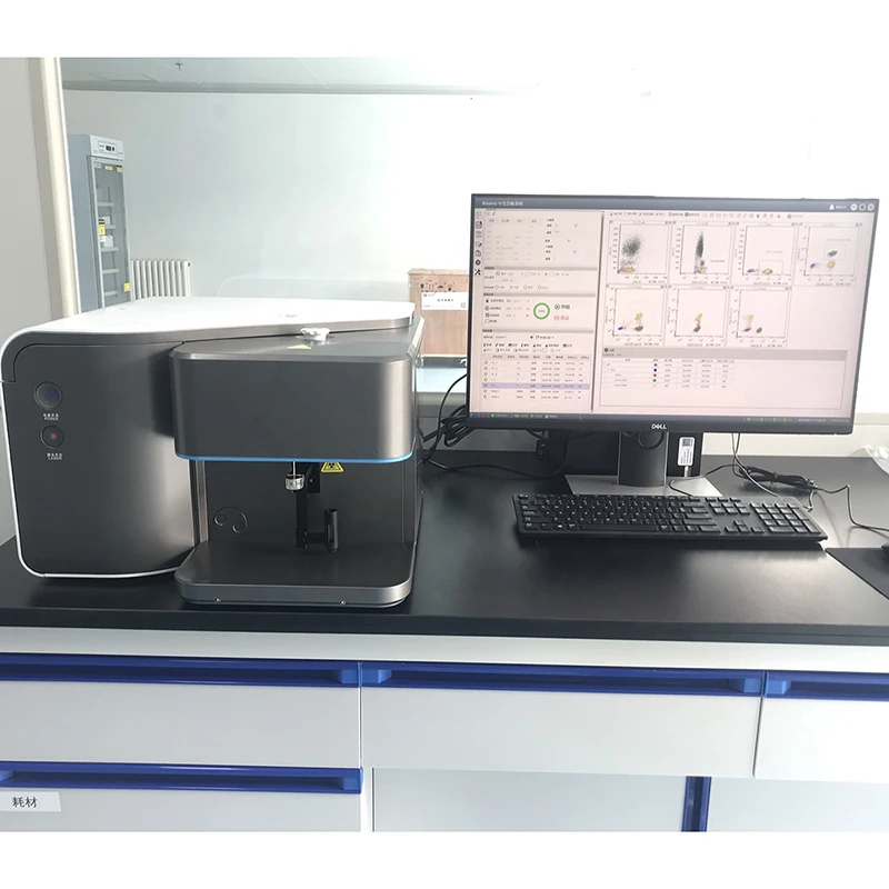 Machine de Cytométrie de Flux pour Système de Compteur de Cellules Somatiques