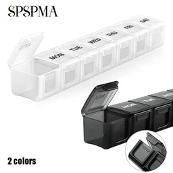 1Pcs Weekly Extra Large Pill Organizer, XL Daily Pill Box, 7 Day Pill Case Oversize Daily Organizer for Vitamins, Cod-Liver Oil