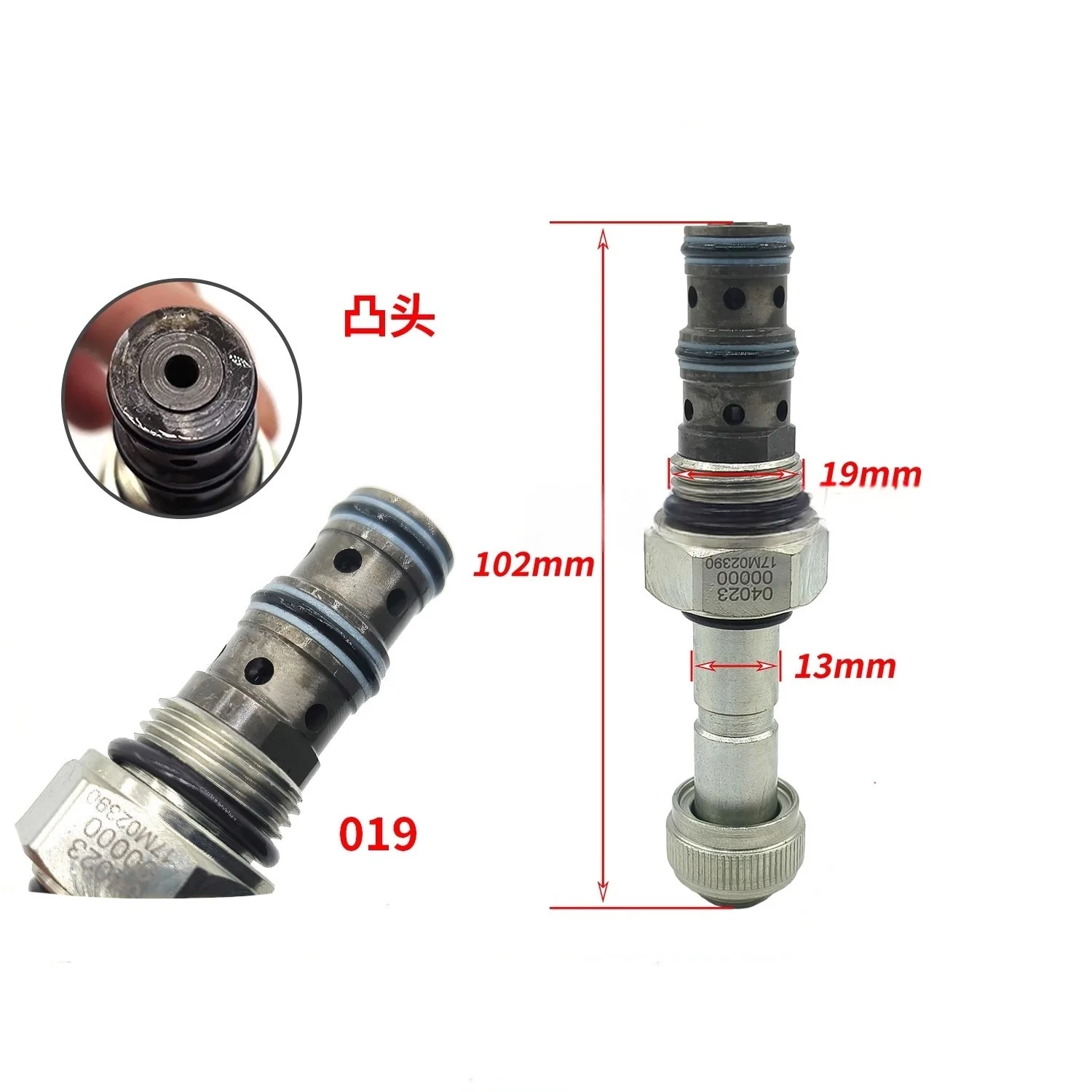 Suitable for Foton Lovol 60, 80, 150, 170 Excavator Fast/Slow Speed Pilot Solenoid Valve Spool Coil