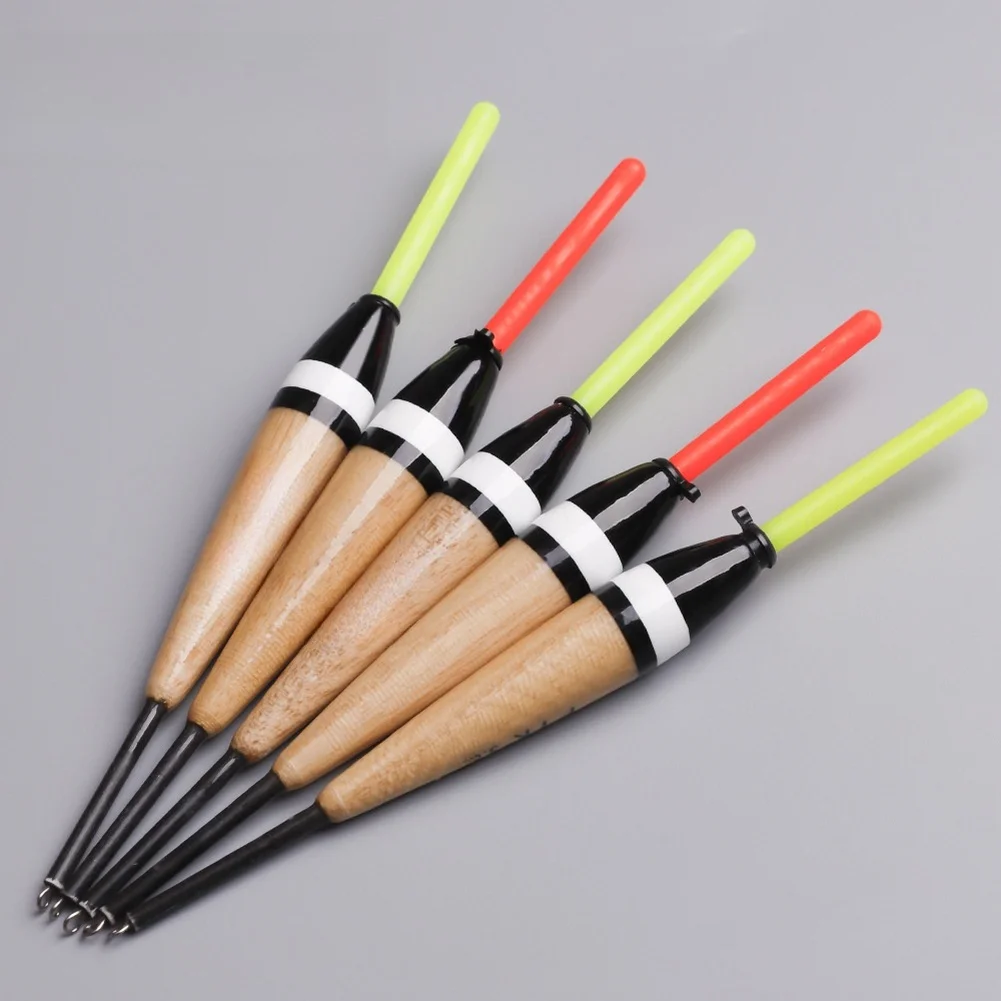 

5pcs Balsa Wood Fishing Float High Buoyancy Standing Style 2g-4g Float Fishing Float Vertical Buoy Balsa Floats Set Fishing Tool