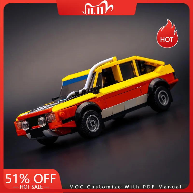 

397 Parts Technology Classic Rally Car Model Moc Building Blocks Speed Vehicle Bricks Display Toys Kids Adults Christmas Gifts