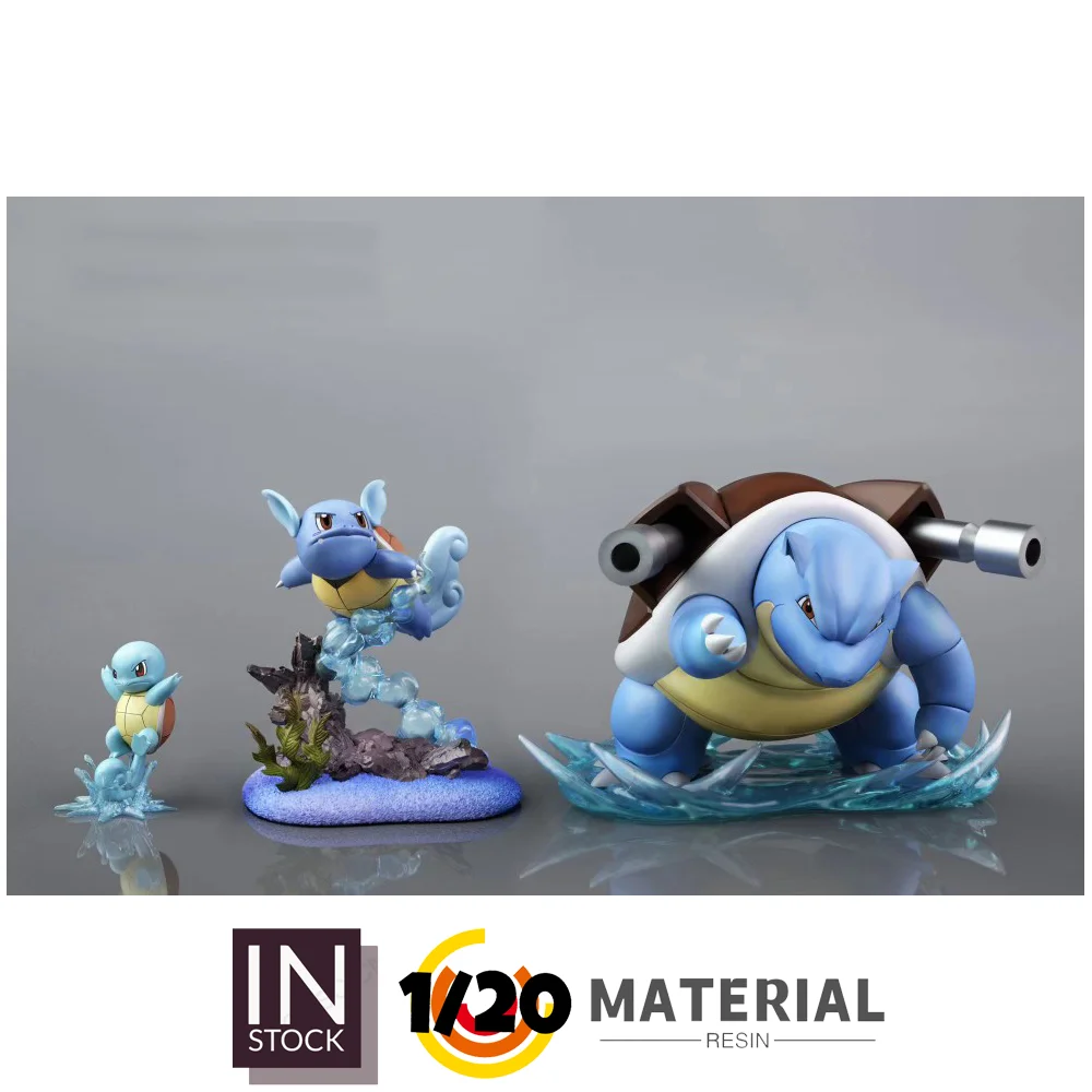 [PREORDER] 1/20 Resin Figure [RX] - Squirtle & Wartortle & Blastoise