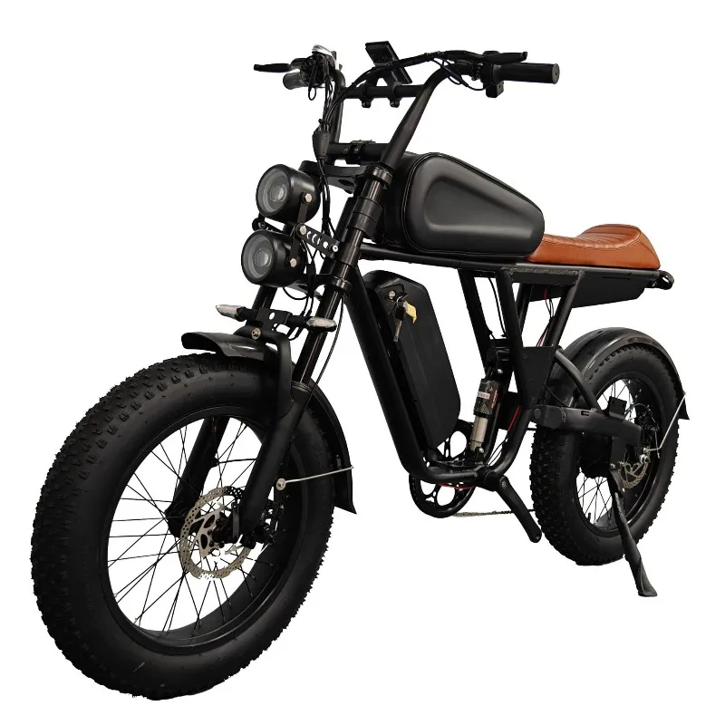 20 inch snow electric power bicycle retro motorcycle electric bicycle
