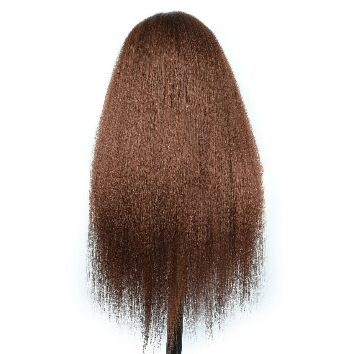 Kinky Straight 13*4 Lace Front Human Hair Wigs Yaki 4x4 Lace Closure Wigs Auburn Color 13x4 Lace Front Wigs For Woman HairUGo